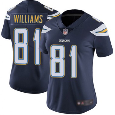 Los Angeles Chargers NFL Football Mike Williams Navy Blue Jersey Women Limited #81 Home Vapor Untouchable